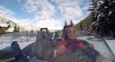 Polaris Slingshot driven in the snow is a lot of un