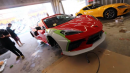 Watch a Red C8 Corvette Receive Prototype StreetHunter Widebody