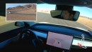 Tesla Model 3 Performance laps Streets of Willow on FSD Beta