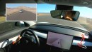 Tesla Model 3 Performance laps Streets of Willow on FSD Beta