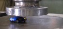 Hydraulic press vs. turbocharger & Bugatti Veyron RC car