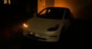 Tesla Model 3 Making Use of the Lightshow Feature