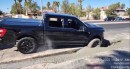 Shelby F-150 driver ruins his truck after getting stuck in fresh concrete