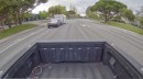 Tesla Cybetruck spotted pulling a large trailer