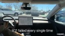 Watch Tesla Full Self-Driving navigating this roundabout from hell like a pro