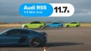 Audi R8 v RS e-tron GT v RS3 v RS6 v RSQ8 v RS5: DRAG RACE