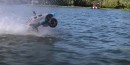 Michael Stallone broke the world record for the  Greatest distance driven over water by a remote-controlled (RC) model car