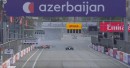 Red Bull's Max Verstappen crashes from first place with just five laps left to go in the 2021 Azerbaijan Grand Prix