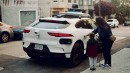 Waymo Vehicle Picks Up Passengers in San Francisco
