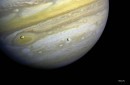 Jupiter and Two Satellites