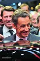 Nicolas Sarkozy at the 2010 Paris Auto Show