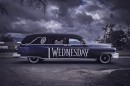 1950 Cadillac Hearse inspired by the upcoming Wednesday series, done by WCC