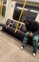 Lewis Hamilton on the Tube