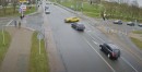 Ford Mustang eventually crashes in a car that had previously managed to avoit it