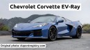 Chevrolet Corvette EV-Ray rendering by AscarissDesign