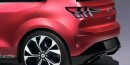 Ford Fiesta EV - Rendering