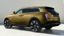 Rolls-Royce Sewelo crossover SUV EV rendering by Theottle