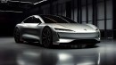 Tesla Model Y rendering by Q Cars