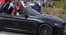 Man Falls From BMW M4 Convertible