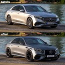 BMW M5 PHEV vs Mercedes-AMG E 63 S renderings