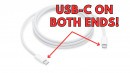 The new USB-C cable that ships with the iPhone 15