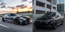 Mercedes-AMG GT S widebody ANRKY and EQS SUV RDB LA