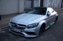 Wheel Thieves in Denmark Damage C63 Coupe With Plastic Crates