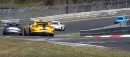 Porsche 911 GT3 RS convoy on Nurburgring