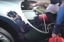 Bugatti Chiron runs out of fuel