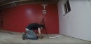 Garage turned Tesla gallery showroom
