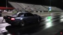 Whipple supercharged 2003 Ford Mustang SVT Cobra drag races Fox Body on DRACS