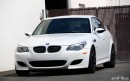 BMW E60 M5 with Spacers and Custom Springs