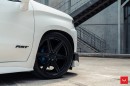 Chevrolet Silverado 1500 RST posing on Vossen wheels