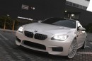 BMW M6 Gran Coupe on White Wheels