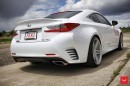 White Lexus RCF on Vossen Wheels Has the Look of a Cult Car