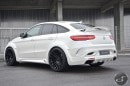 White Mercedes GLE Coupe With Hamann Body Kit Has a Wing