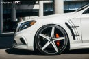 White Mercedes S550 Gets Wald Body Kit and Savini Wheels