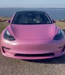 Tesla Model 3 gets Barbie-fied