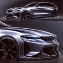 BMW 5 Series Touring rendering