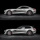 Mercedes-AMG GT vs AMG GT Shooting Brake: rendering