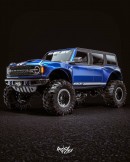 2021 Ford Bronco Shelby wide trophy truck rendering by adry53customs on Instagram