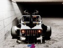 Jeep Gladiator Hellcat twin turbo Hot Rat Rod rendering by altered_intent