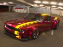Widebody '65 Mustang with Hellcat face and BMW E46 chassis by abimelecdesign