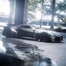 Widebody Bugatti La Voiture Noire "Batmobile" (rendering)