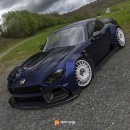 Widebody Fiat 124 Abarth Looks Like the Race Car It Should Have Been
