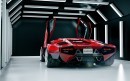 "Karrbon Series 01” widebody Lamborghini Countach rendering by Karan Adivi