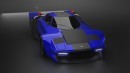 Widebody Lancia Stratos rendering with twin-turbo V6 by Spy The Designer