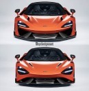 Widebody McLaren 725LT rendering