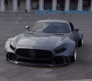 Widebody Mercedes-AMG GT R rendering