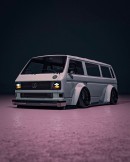 Widebody Mk1 Golf Looks Better Than the Rallye, Is Joined by a T3 Transporter